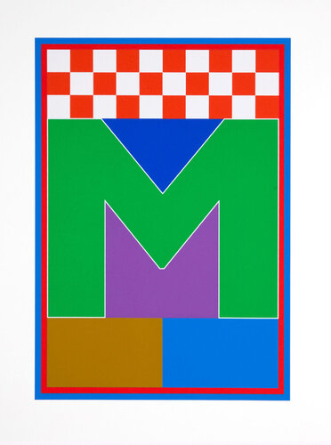 Dazzle Letter M di Peter Blake, Stampa in vendita su Singulart
