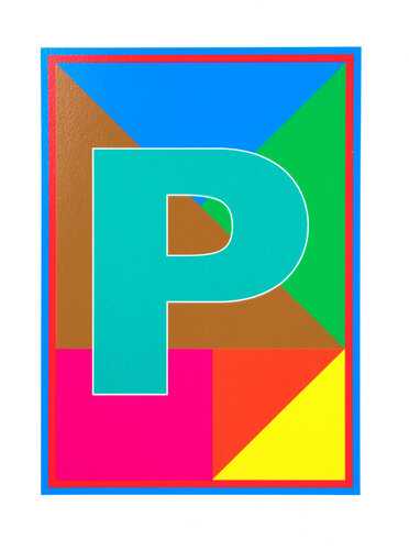 Dazzle Letter P di Peter Blake, Stampa in vendita su Singulart