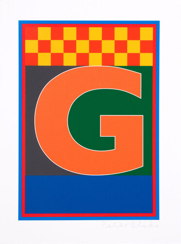 Dazzle Letter G di Peter Blake, Stampa in vendita su Singulart