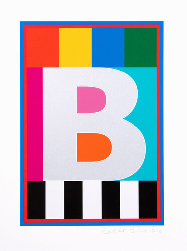 Dazzle Letter B di Peter Blake, Stampa in vendita su Singulart