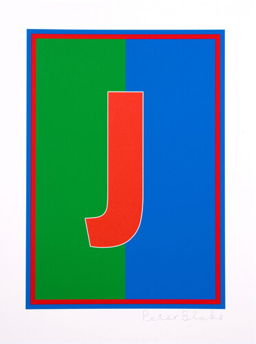 Dazzle Letter J di Peter Blake, Stampa in vendita su Singulart