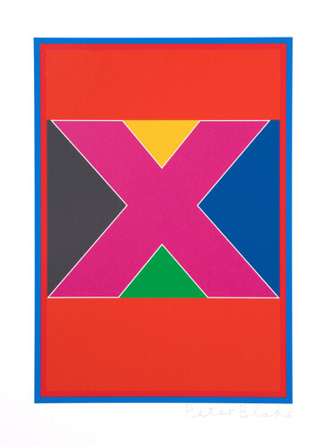 Dazzle Letter X di Peter Blake, Stampa in vendita su Singulart