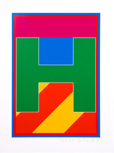 DAZZLE ALPHABET A - Z, LETTER H di Peter Blake, Stampa in vendita su Singulart