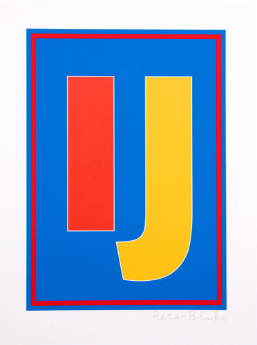 Dazzle Letter IJ di Peter Blake, Stampa in vendita su Singulart