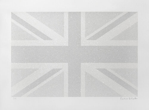 Union Flag (Greyscale) van Peter Blake, Afdruk te koop op Singulart