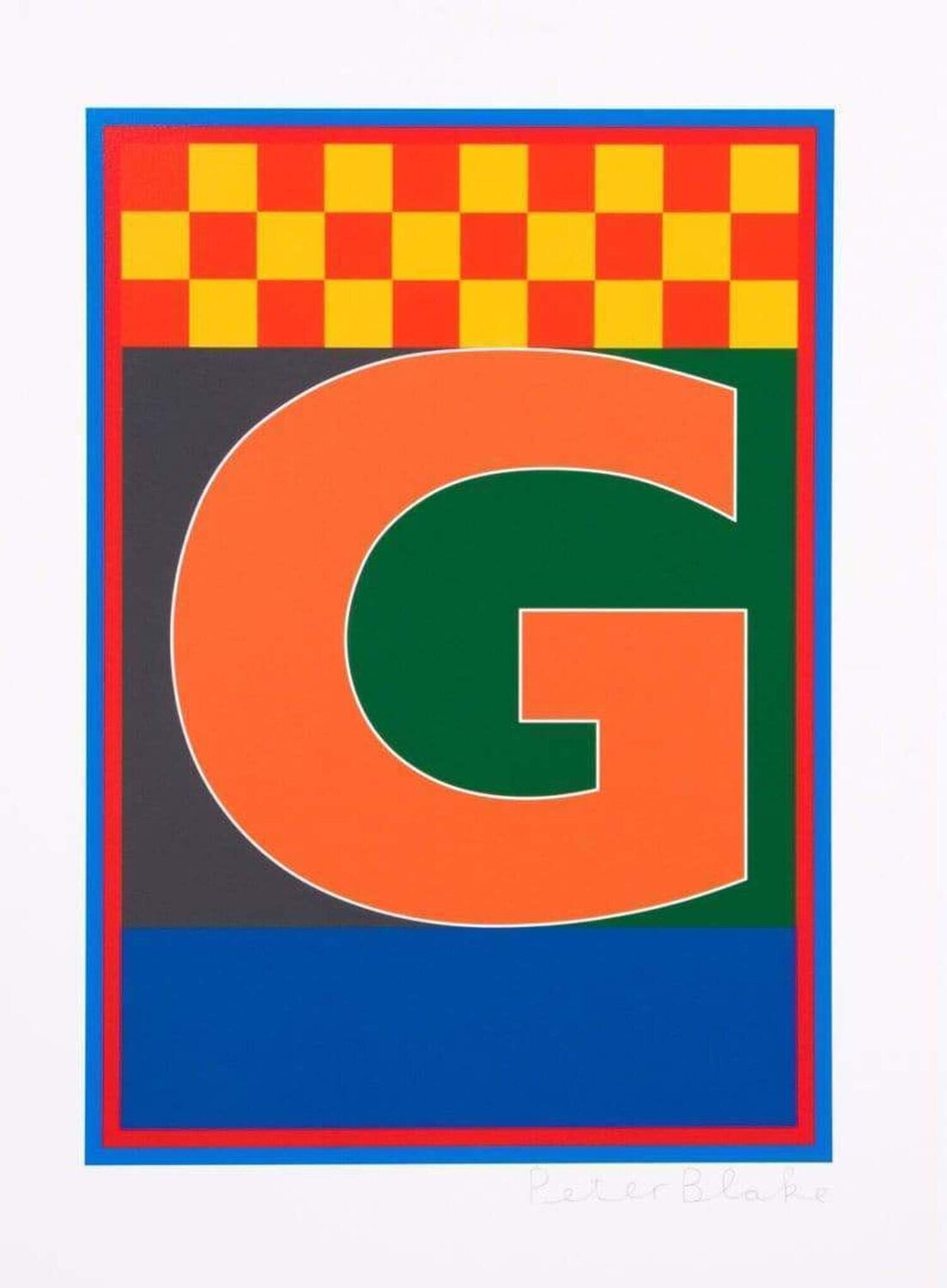 Dazzle Alphabet - G Peter Blake Stampa in vendita