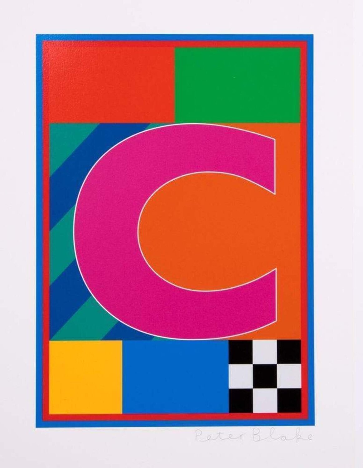 Dazzle Alphabet C Peter Blake Stampa in vendita