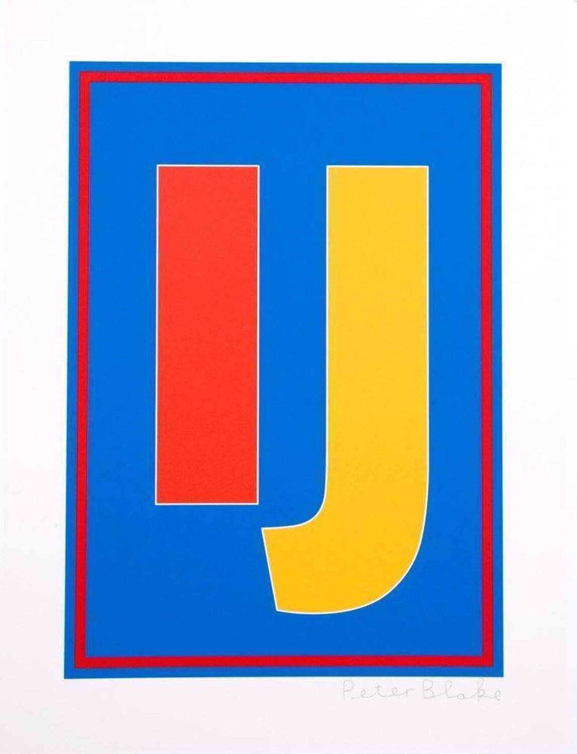 Dazzle Alphabet - I & J Peter Blake Stampa in vendita