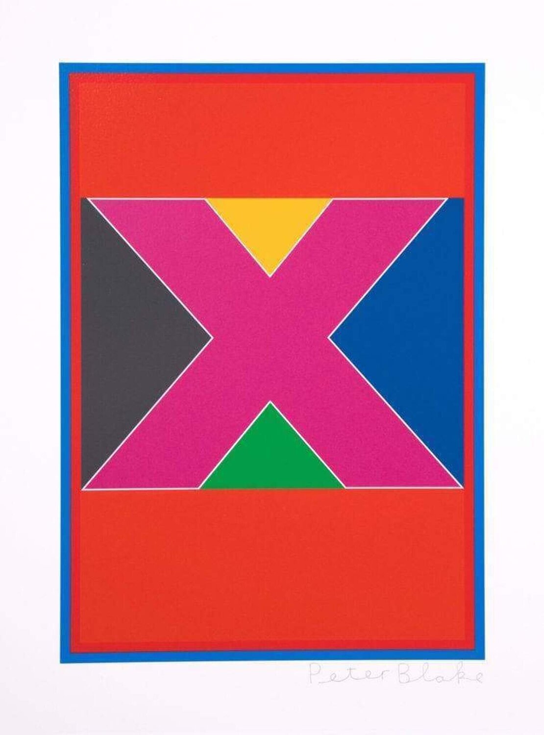 Dazzle Alphabet X Peter Blake Stampa in vendita