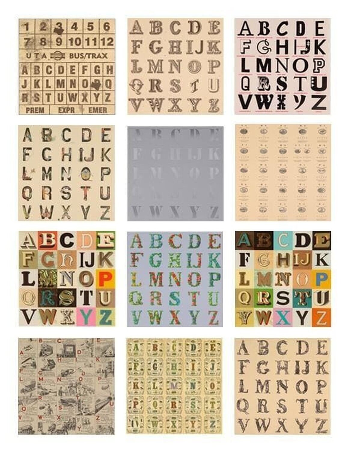 Appropriated Alphabets - Set of 12 Prints Peter Blake Stampa in vendita