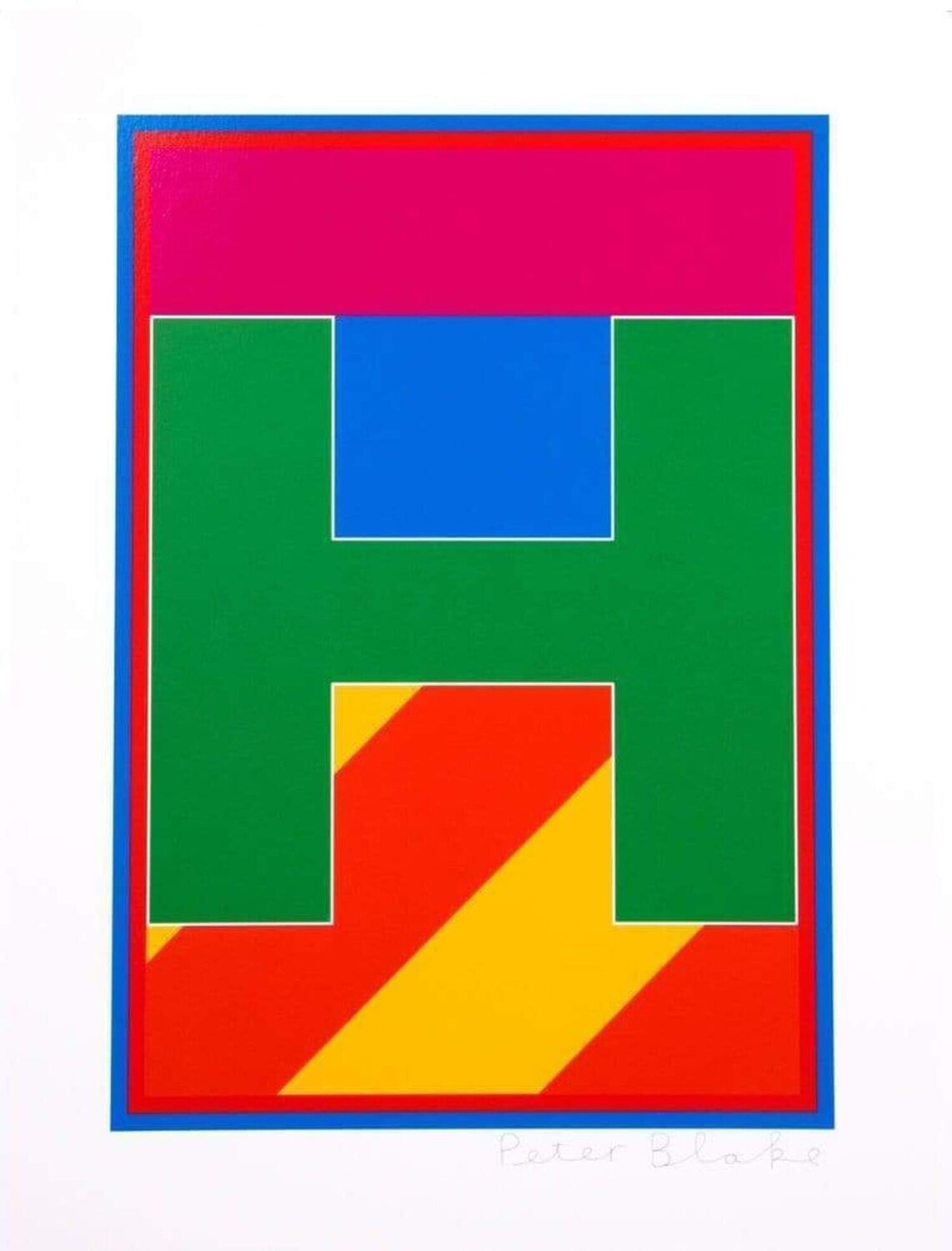 Dazzle Alphabet - H Peter Blake Stampa in vendita