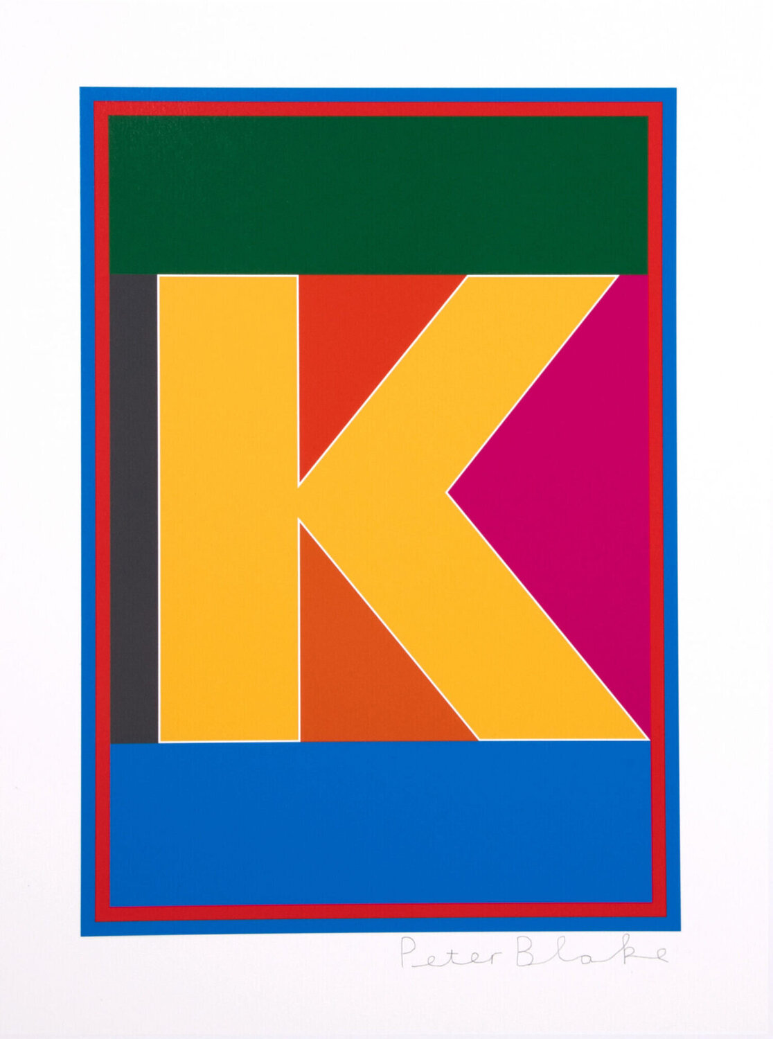 Dazzle Letter K Peter Blake Afdruk te koop