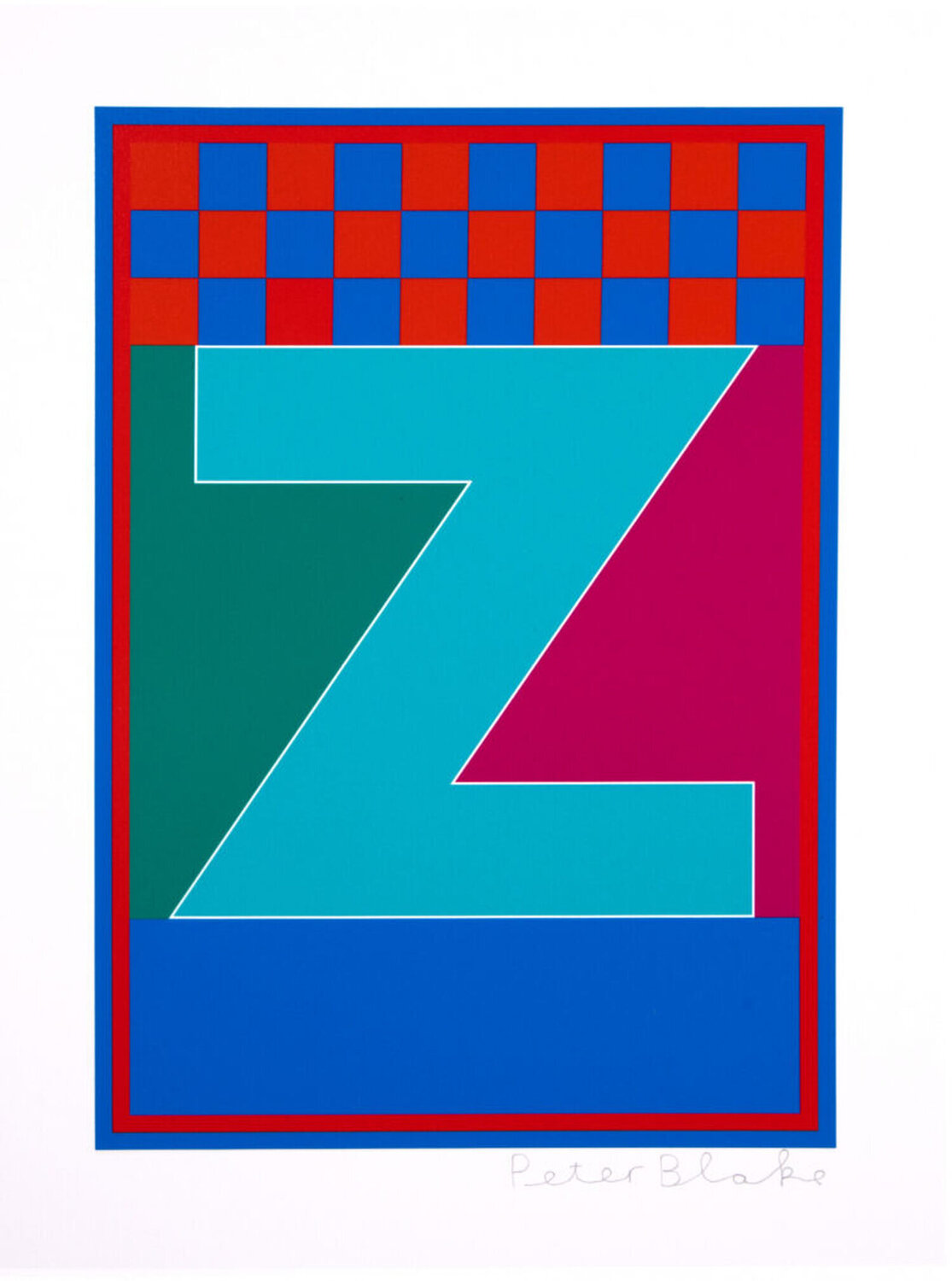 DAZZLE ALPHABET A - Z, LETTER Z Peter Blake Druck zu verkaufen