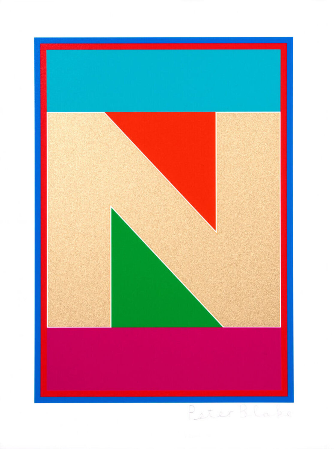 DAZZLE ALPHABET A - Z, LETTER N Peter Blake Stampa in vendita