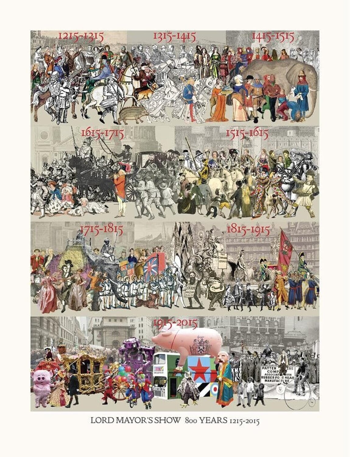 LORD MAYOR’S SHOW 800 YEARS 1215 - 2015 Peter Blake Druck zu verkaufen
