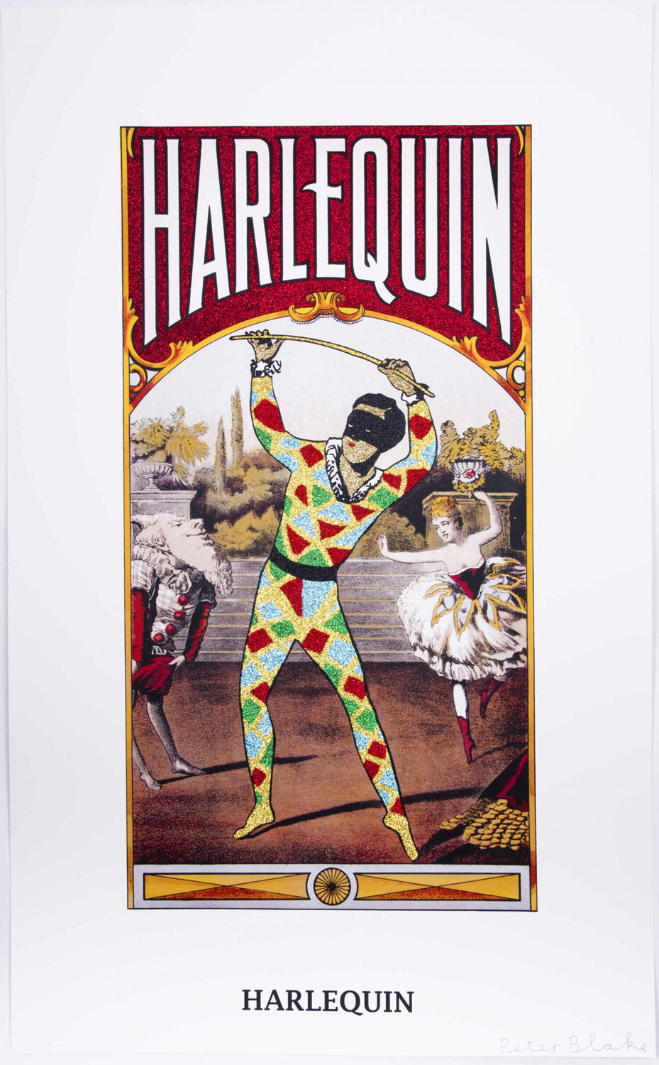 Reclaimed Icons - Harlequin Peter Blake Stampa in vendita