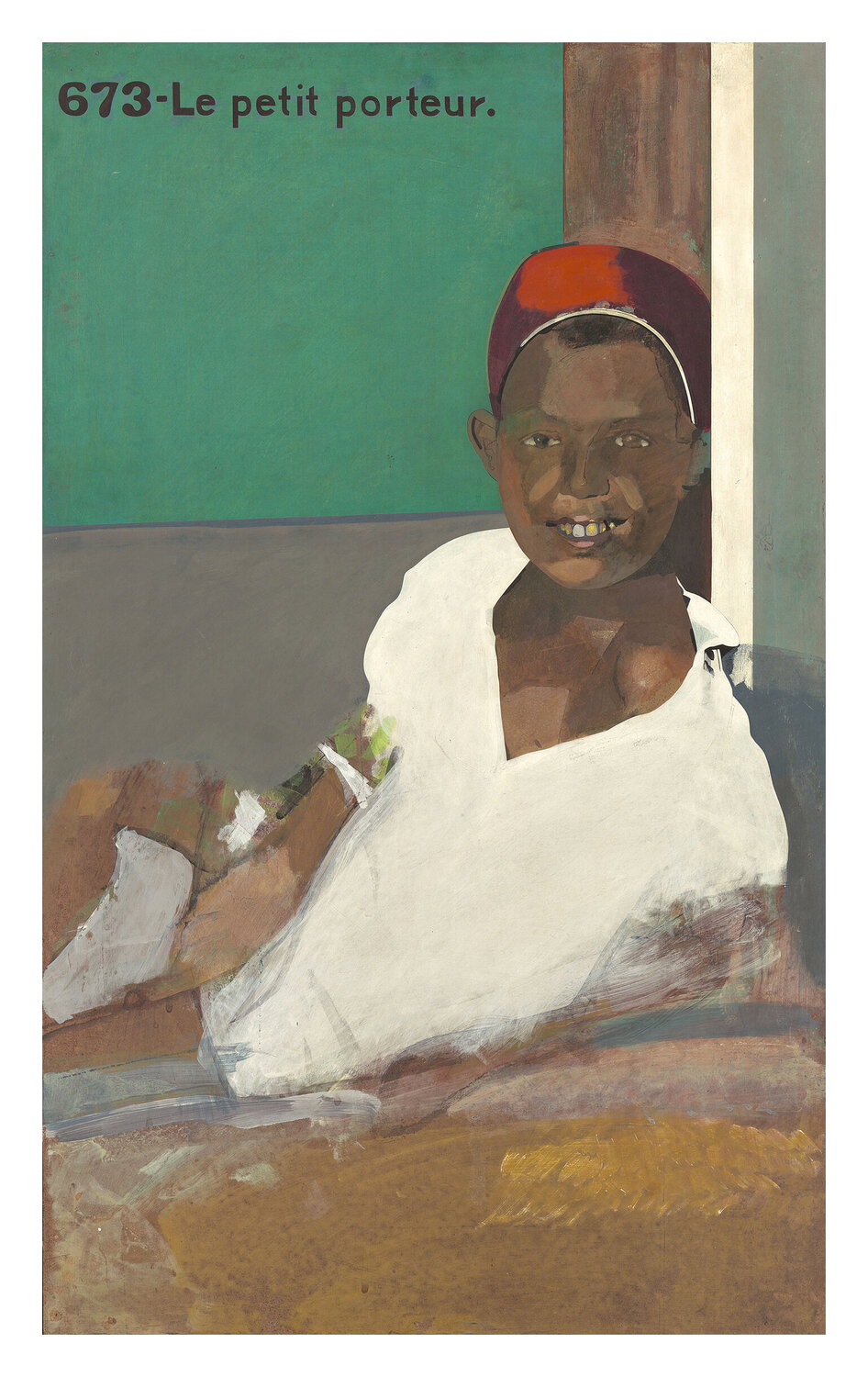 Le Petit Porteur Peter Blake Dipinto originale in vendita