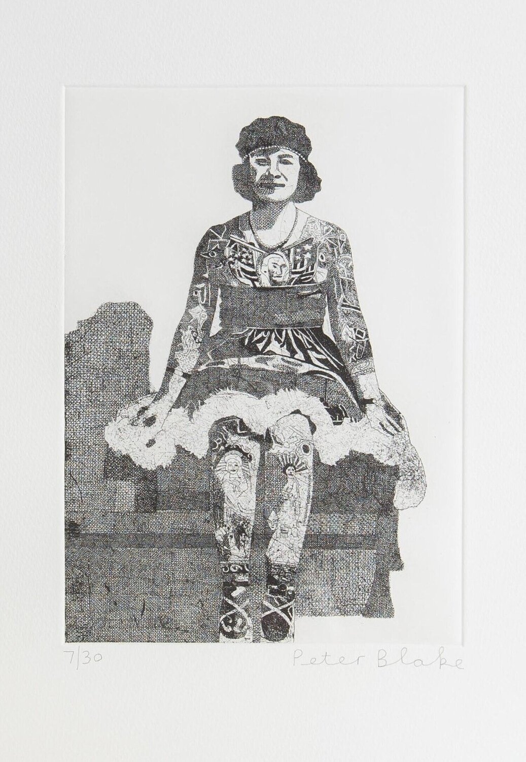 Liberty Beauty Rose Peter Blake Stampa in vendita