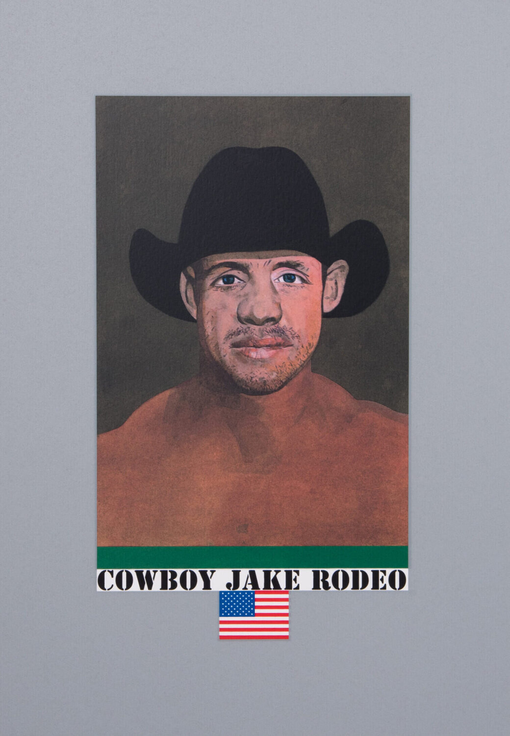 Wrestlers: Cowboy Jake Rodeo Peter Blake Stampa in vendita