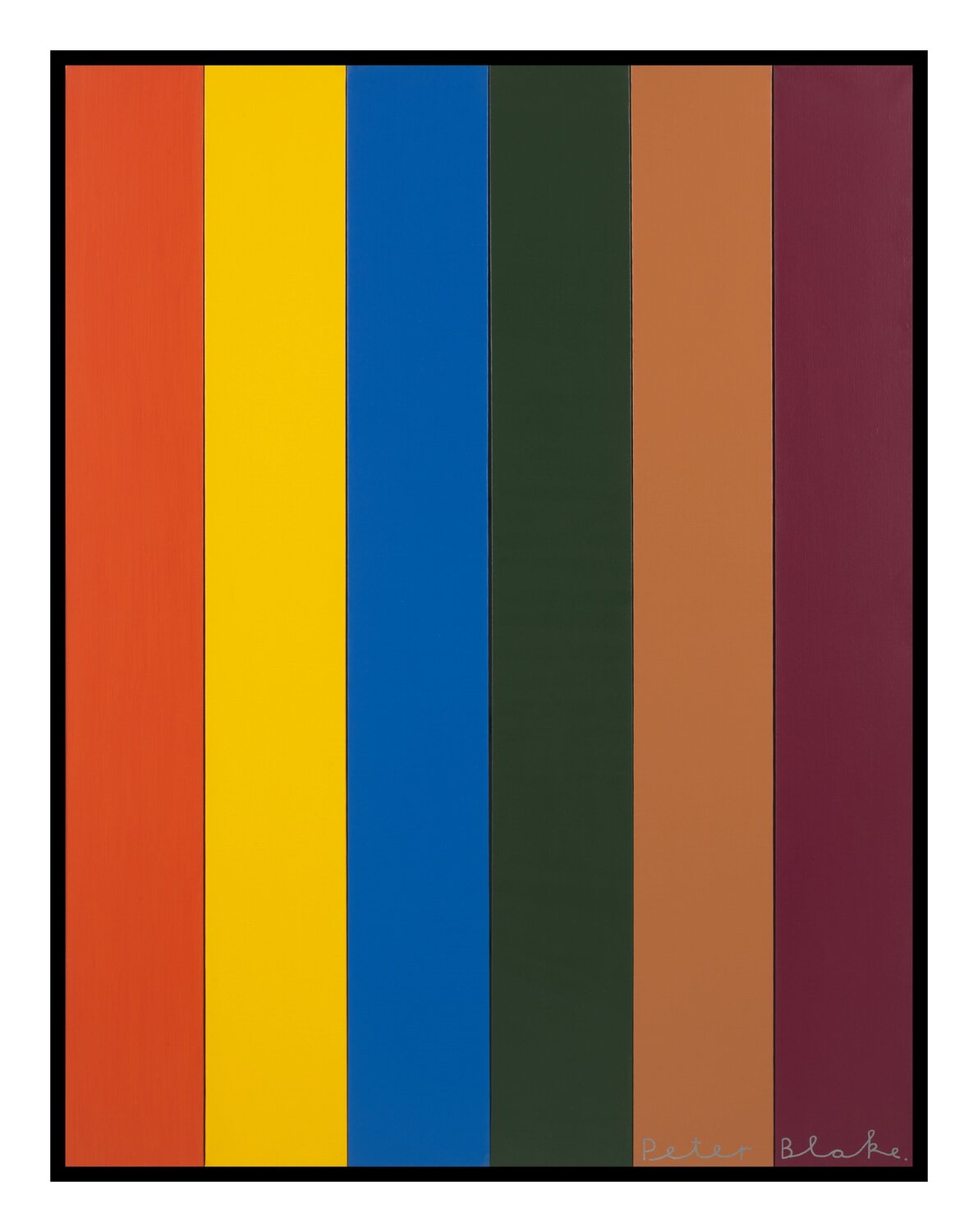 Six color Peter Blake Origineel schilderij te koop