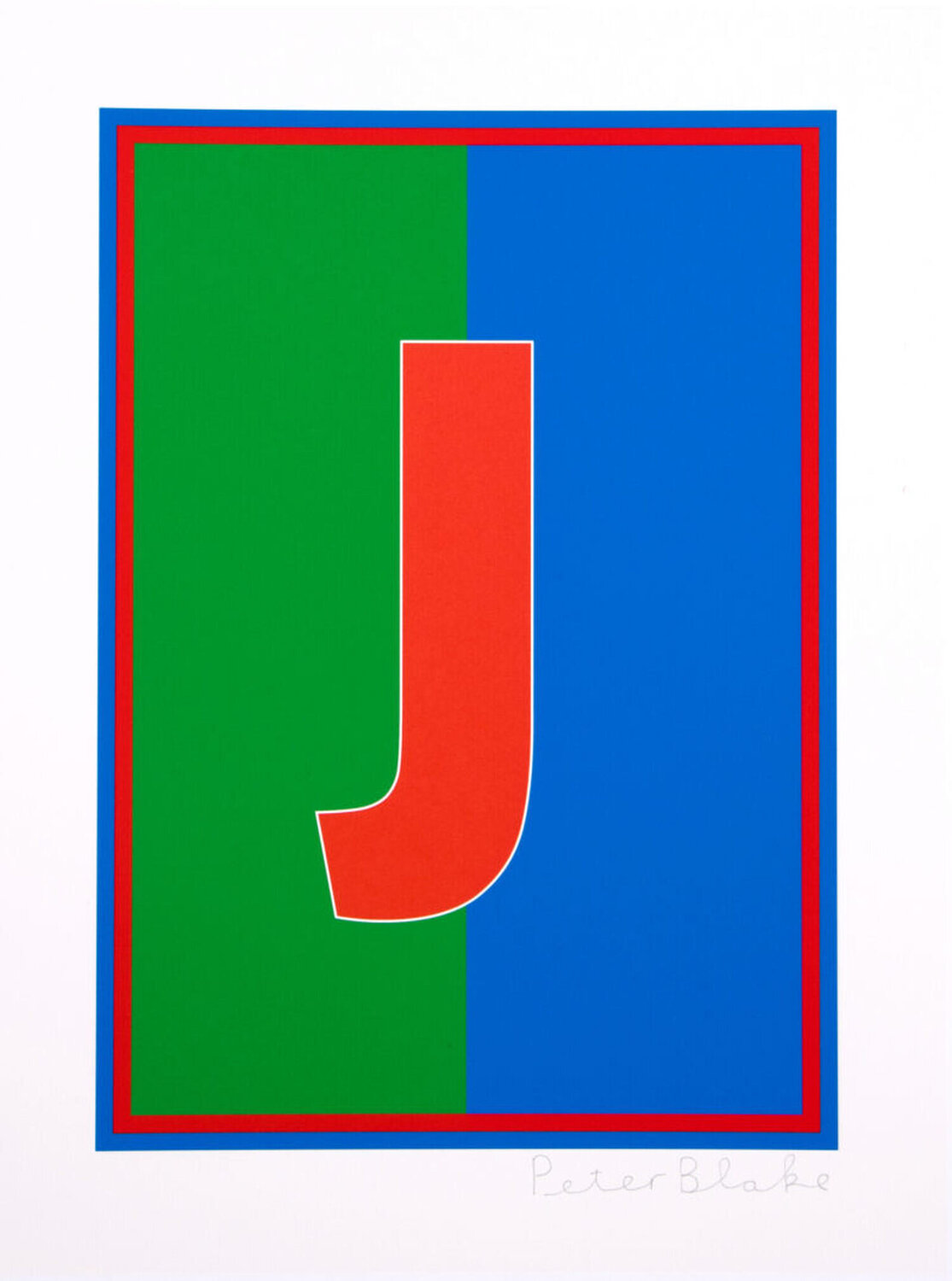 DAZZLE ALPHABET A - Z, LETTER J Peter Blake Stampa in vendita