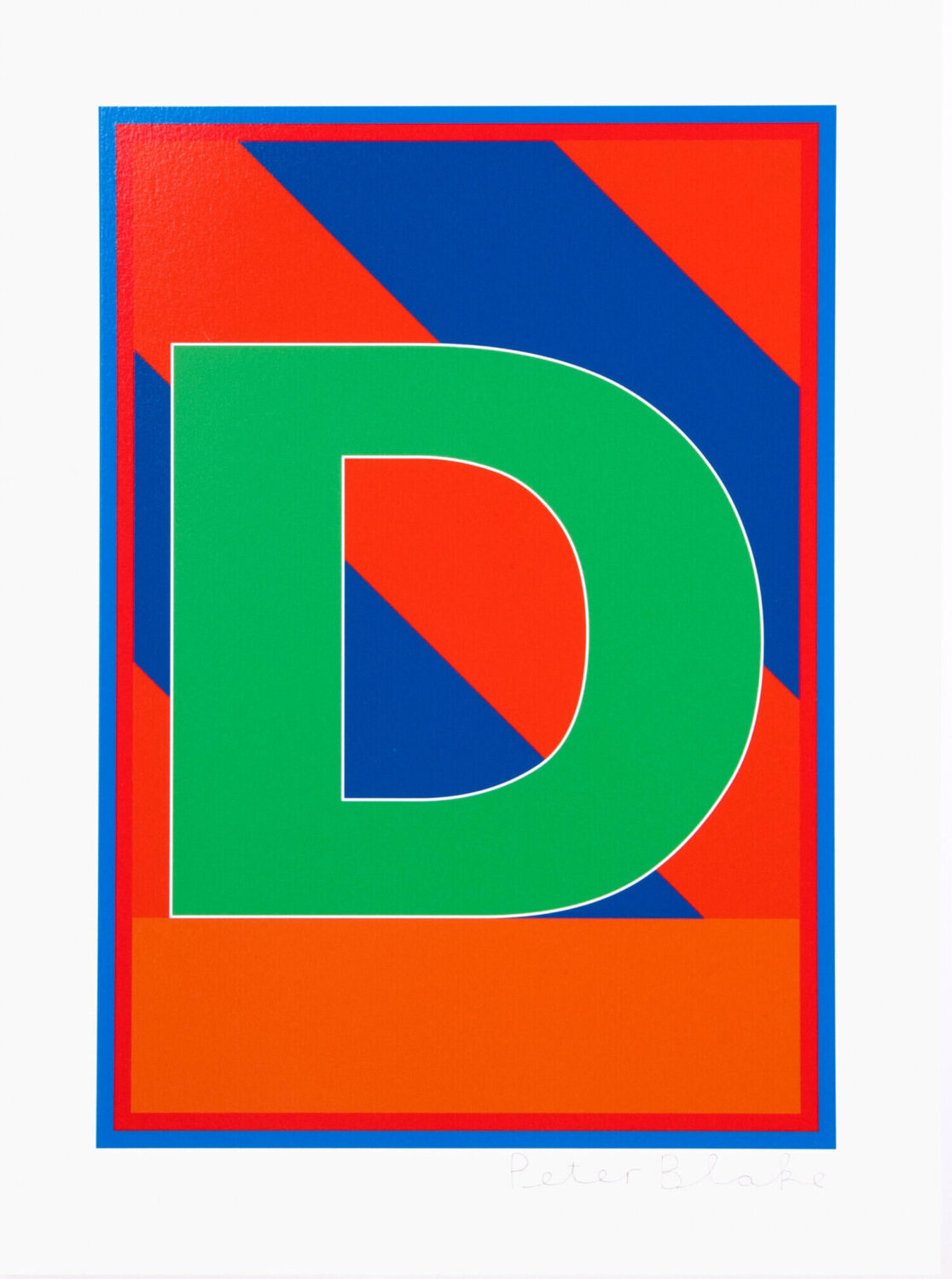Dazzle Letter D Peter Blake Stampa in vendita