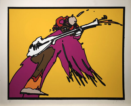 Jimi Hendrix di Peter Max, Stampa in vendita su Singulart
