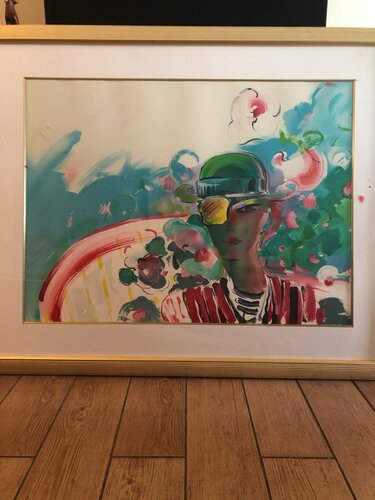 French Zero Girl Friend - Limited Edition Lithograph by Peter Max di Peter Max, Stampa in vendita su Singulart