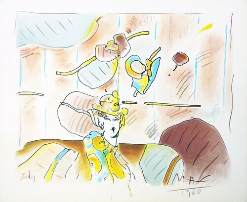 LADY OF FASHION II par Peter Max, Édition en vente sur Singulart