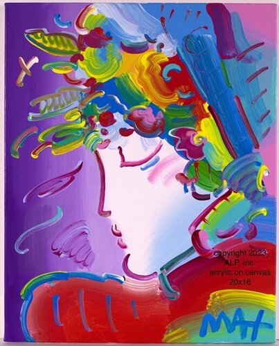 Blushing Beauty par Peter Max, Peinture en vente sur Singulart
