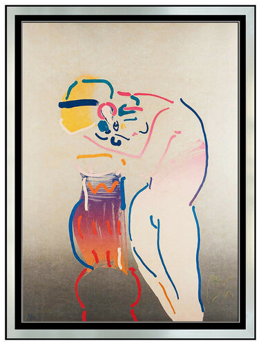 Nude and Vase par Peter Max, Édition en vente sur Singulart