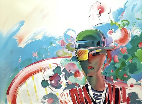 French Zero Girlfriend par Peter Max, Édition en vente sur Singulart