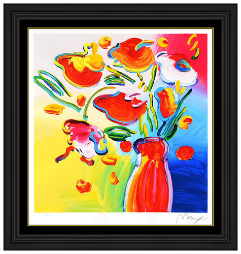 Vase of Flowers par Peter Max, Édition en vente sur Singulart