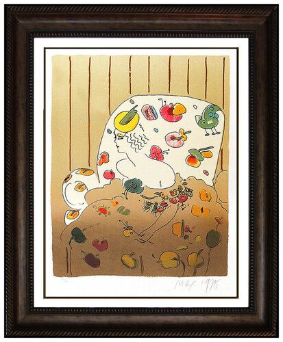 Lady in Flowers par Peter Max, Édition en vente sur Singulart