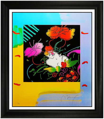 Lady Floating Flowers par Peter Max, Édition en vente sur Singulart