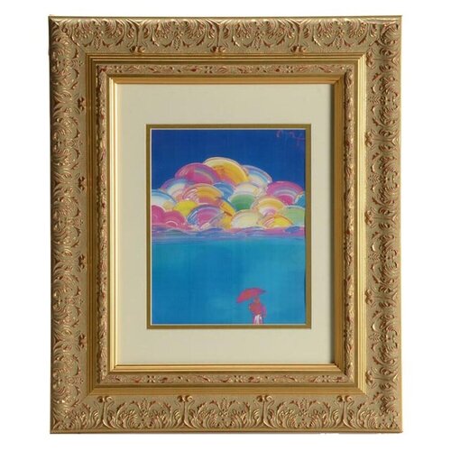 Umbrella man with Rainbow Sky par Peter Max, Peinture en vente sur Singulart