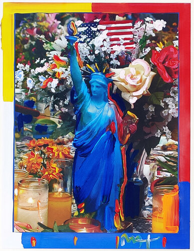 LAND OF THE FREE par Peter Max, Peinture en vente sur Singulart