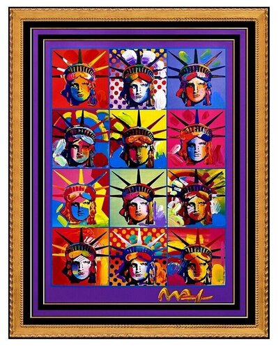 Liberty and Justice for All van Peter Max, Werk op papier te koop op Singulart