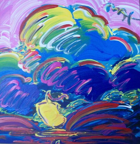 Retro: Samurai Sail van Peter Max, Andere media te koop op Singulart