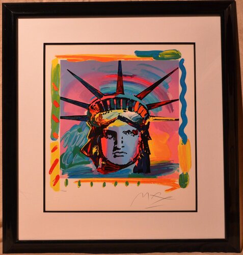 Liberty Head (The Complete Set of 4 Hand-Signed Color Lithographs) by Peter Max van Peter Max, Afdruk te koop op Singulart