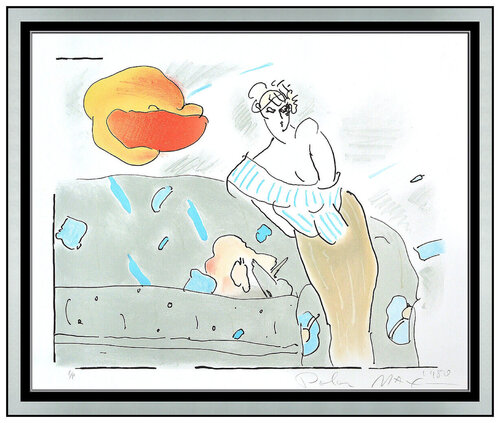 Semi-Nude With Flower Zoopla van Peter Max, Afdruk te koop op Singulart