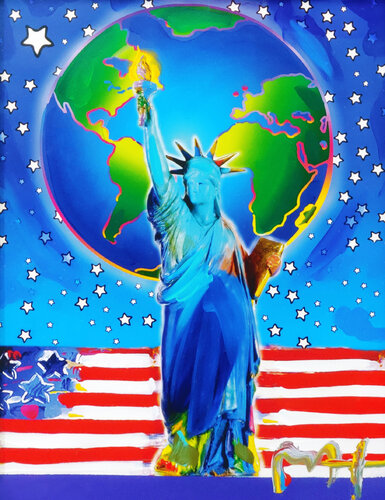 PEACE ON EARTH van Peter Max, Schilderij te koop op Singulart