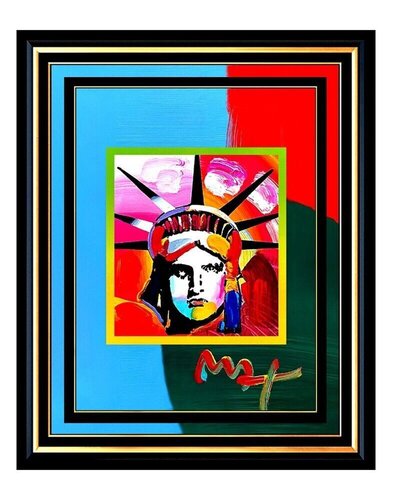 LIBERTY HEAD van Peter Max, Werk op papier te koop op Singulart