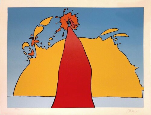 HIS OWN ECLIPSE van Peter Max, Afdruk te koop op Singulart