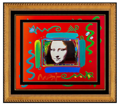 Mona Lisa par Peter Max, Œuvre sur papier en vente sur Singulart