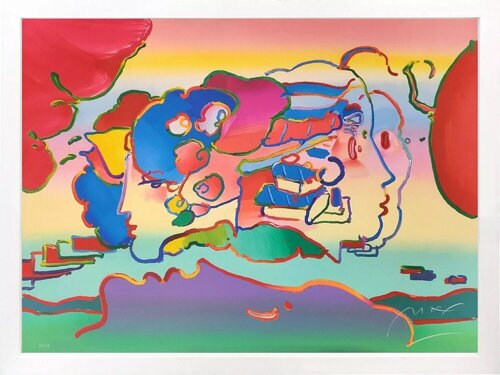 THREE FACES par Peter Max, Édition en vente sur Singulart
