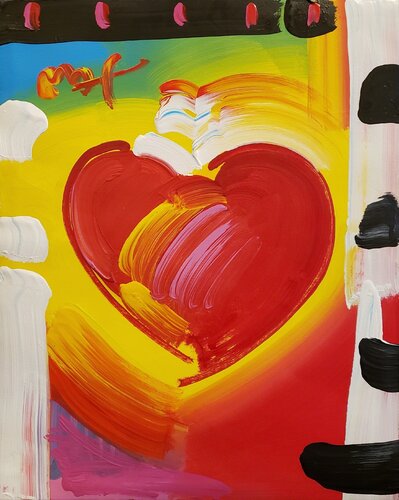 Heart par Peter Max, Œuvre sur papier en vente sur Singulart