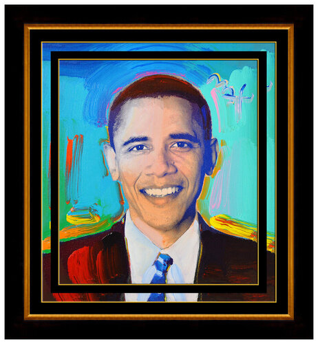 President Obama par Peter Max, Peinture en vente sur Singulart