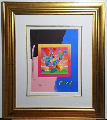 Cosmic Flyer with Sun on Blends par Peter Max, Autres supports en vente sur Singulart