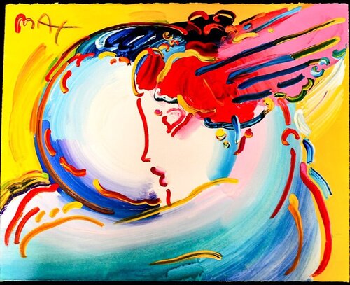 I Love the World par Peter Max, Peinture en vente sur Singulart